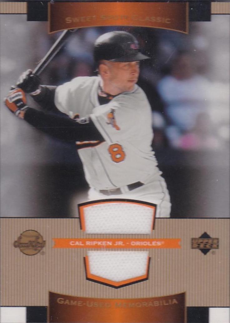 Cal Ripken Jr #SJ-CR Baseball Cards 2003 Upper Deck Sweet Spot Classic Materials