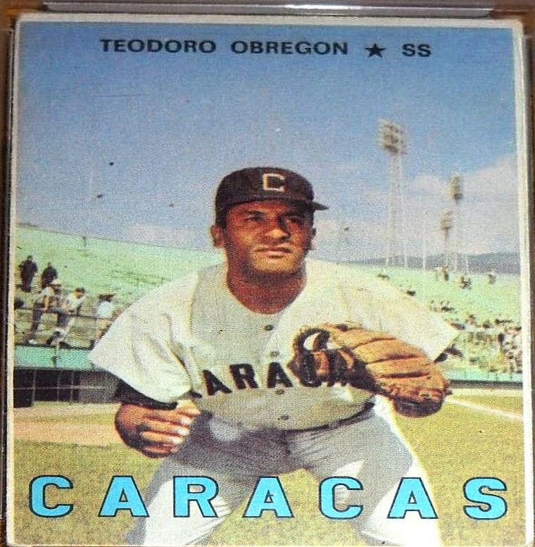 Teodoro Obregon #6 Baseball Cards 1967 Venezuela Topps
