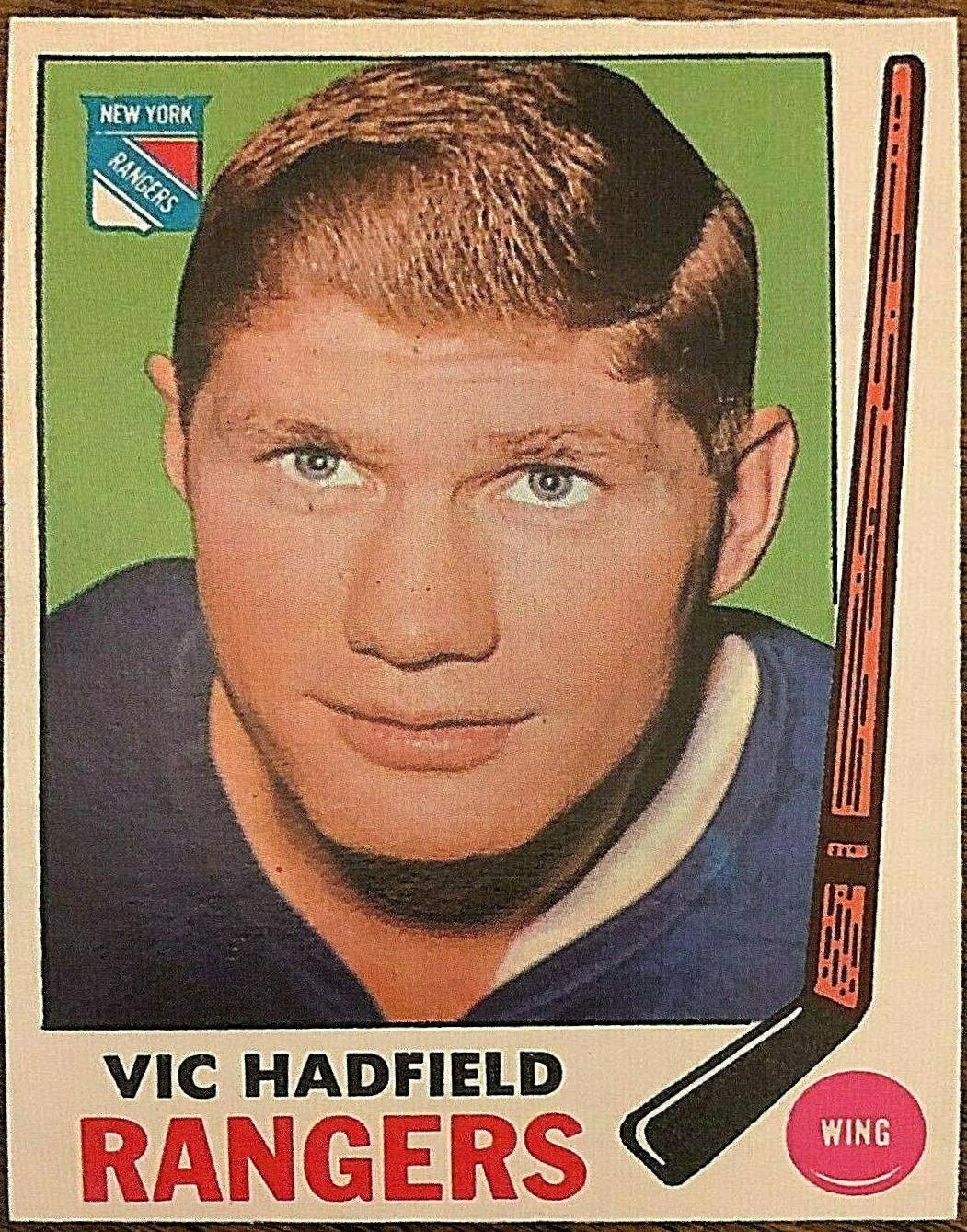 Vic Hadfield #38 Hockey Cards 1969 O-Pee-Chee