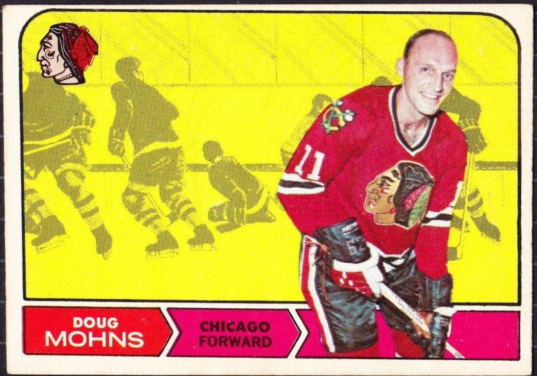 Doug Mohns #19 Hockey Cards 1968 O-Pee-Chee