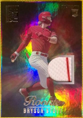 Bryson Stott #RM-BS Baseball Cards 2022 Panini Capstone Rookie Materials