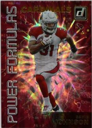 David Johnson #PF 9 Football Cards 2019 Donruss Power Formulas
