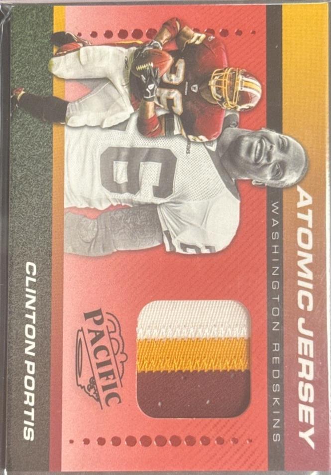 Clinton Portis #AJ-CPS Football Cards 2024 Panini Encore Atomic Jersey
