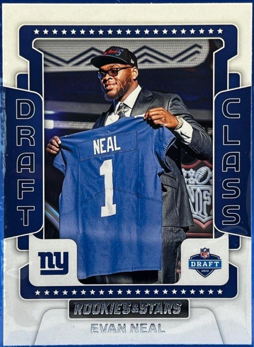 Evan Neal #DC-16 Football Cards 2022 Panini Rookies & Stars Draft Class
