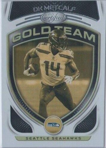 DK Metcalf #GT-12 Football Cards 2021 Panini Certified Gold Team
