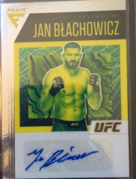 Jan Blachowicz #FA-JNB Ufc Cards 2021 Panini Chronicles UFC Flux Auto