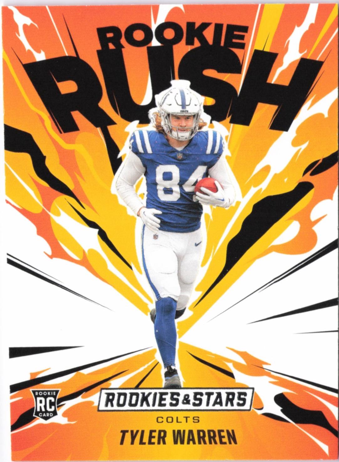 2025 Panini Rookies & Stars Rookie Rush Tyler Warren #18 card