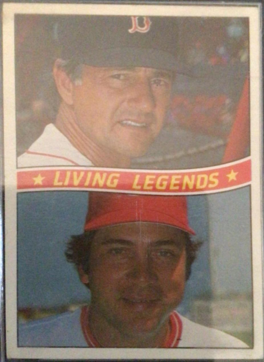 Johnny Bench, Carl Yastrzemski #8 Baseball Cards 1999 Pacific Crown Royale Living Legends