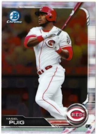 Yasiel Puig #4 Baseball Cards 2019 Bowman Chrome
