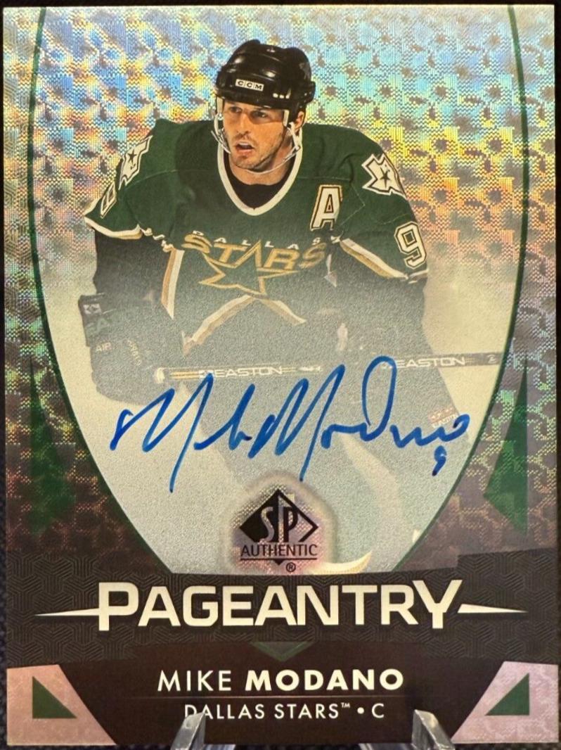 Mike Modano #P-54 Hockey Cards 2023 SP Authentic Pageantry Autograph