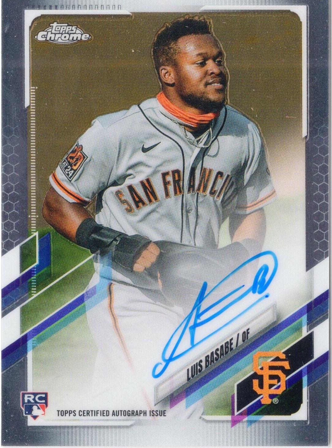Luis Basabe #RA-LB 2021 Topps Chrome Baseball Rookie Autographs