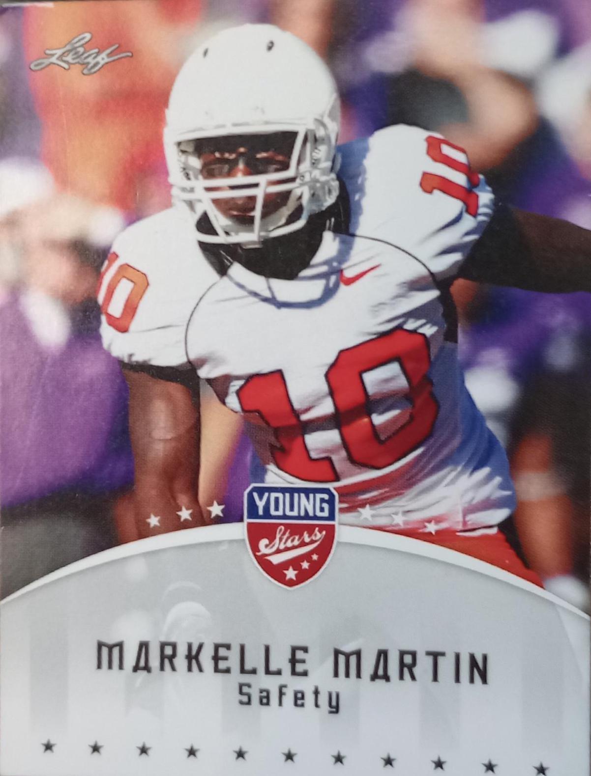 Markelle Martin #59 Football Cards 2012 Leaf Young Stars