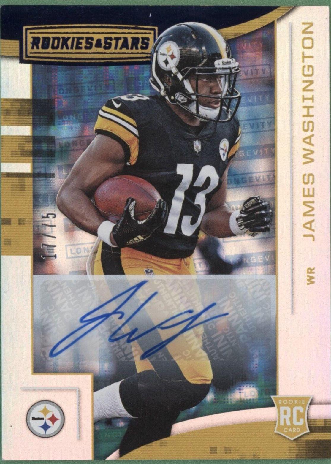 James Washington #122 Football Cards 2018 Panini Rookies & Stars