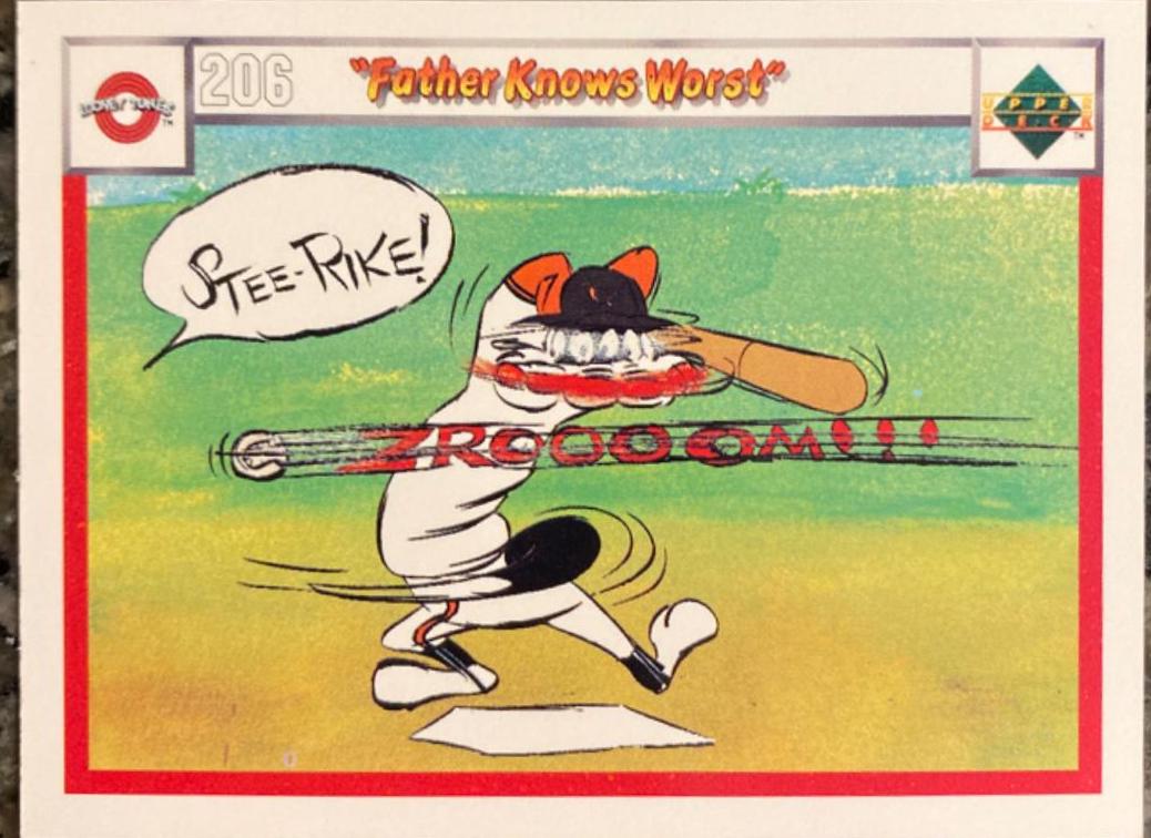 Father Knows Worst #206 / 209 Baseball Cards 1990 Upper Deck Comic Ball