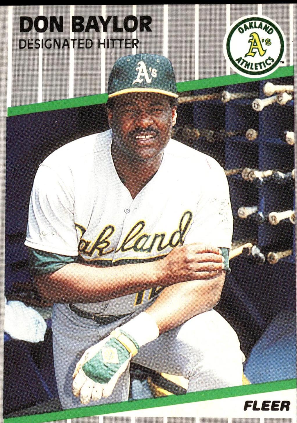 Don Baylor #1 Baseball Cards 1989 Fleer Glossy