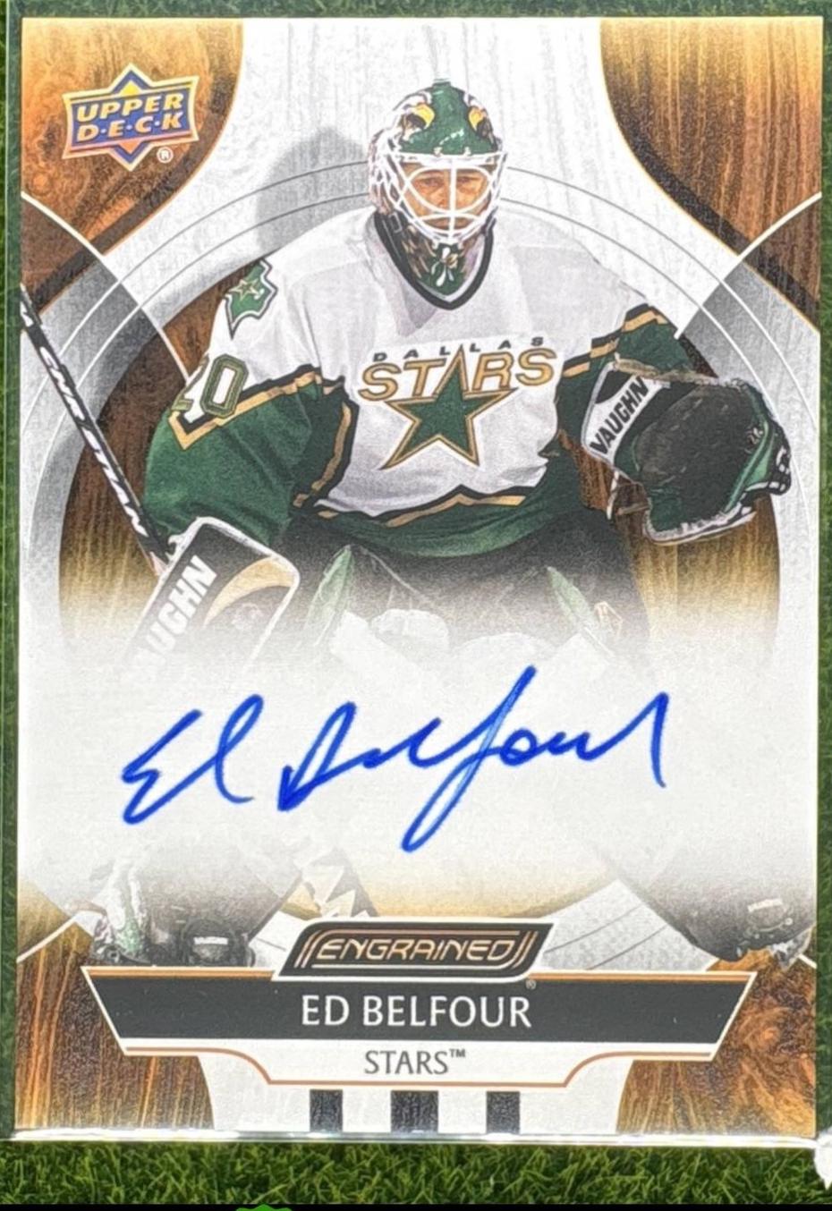 Ed Belfour #CA-EB 2024 Upper Deck Engrained Icons Autograph Hockey
