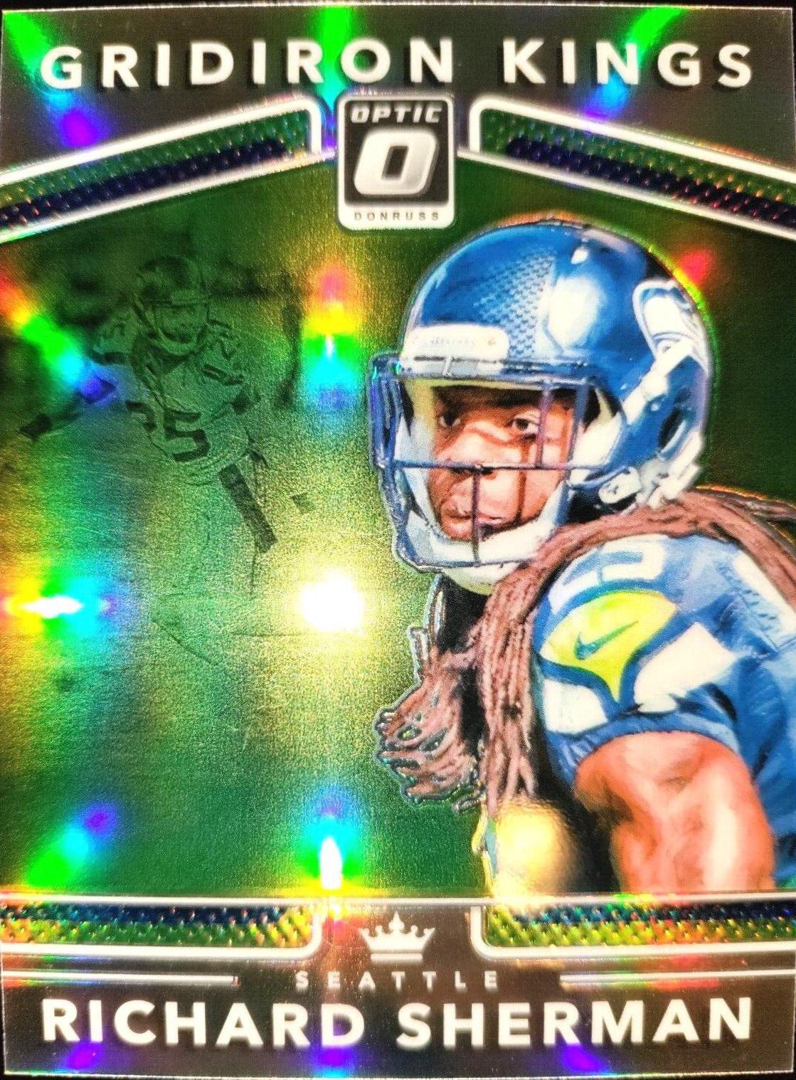 Richard Sherman #8 Football Cards 2017 Panini Donruss Optic Gridiron Kings