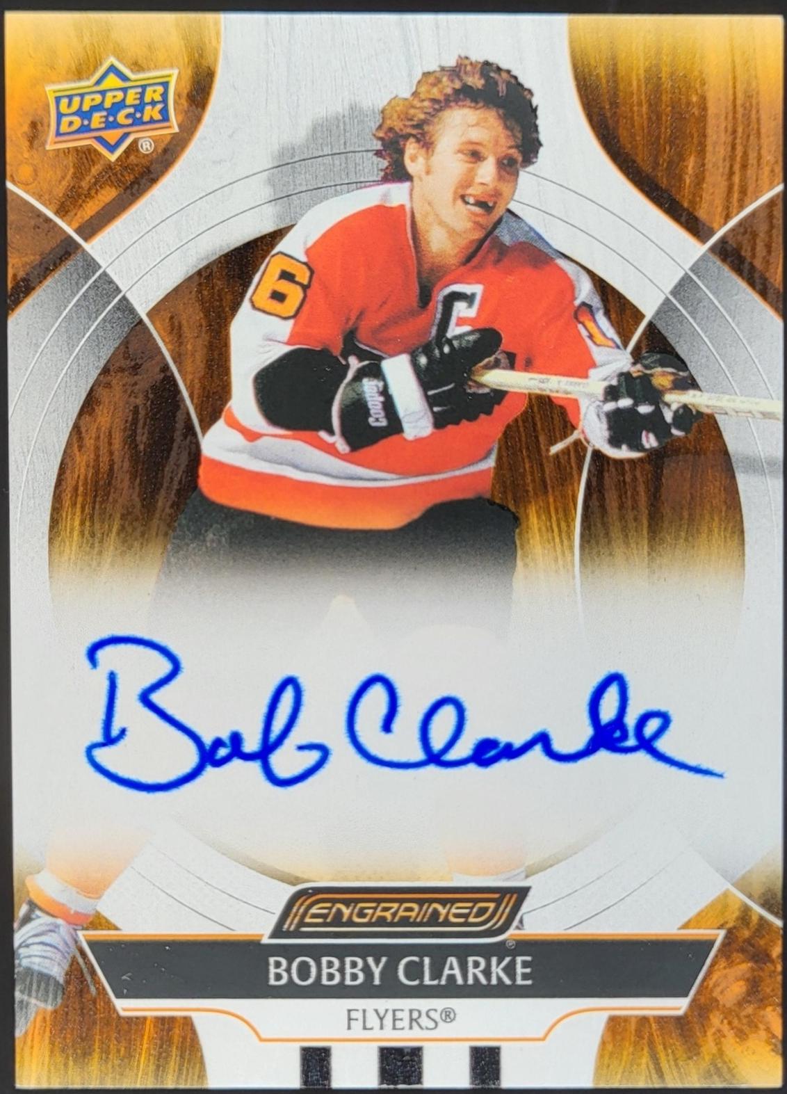 Bobby Clarke #CA-BC 2024 Upper Deck Engrained Icons Autograph Hockey