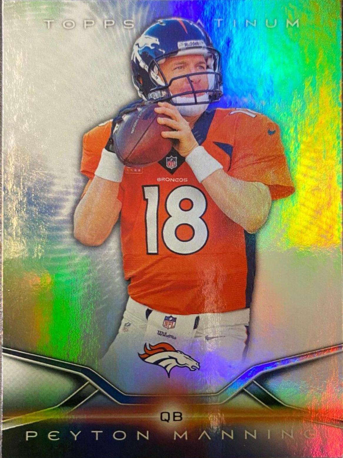 Peyton Manning #21 Football Cards 2014 Topps Platinum
