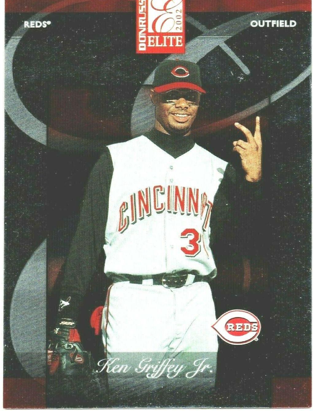 Ken Griffey Jr. #8 Baseball Cards 2002 Donruss Elite