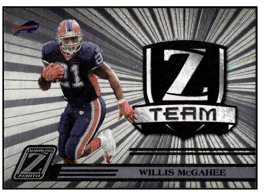 Willis McGahee #ZT-3 2005 Panini Donruss Zenith Z Team Football