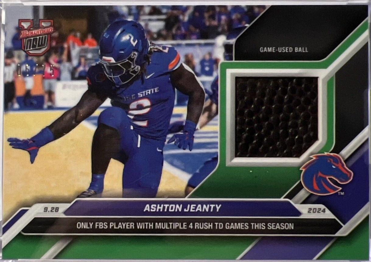 Ashton Jeanty #20A 2024 Bowman U Now Relic Football