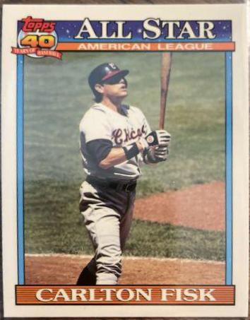 Carlton Fisk #393 Baseball Cards 1991 Topps Tiffany