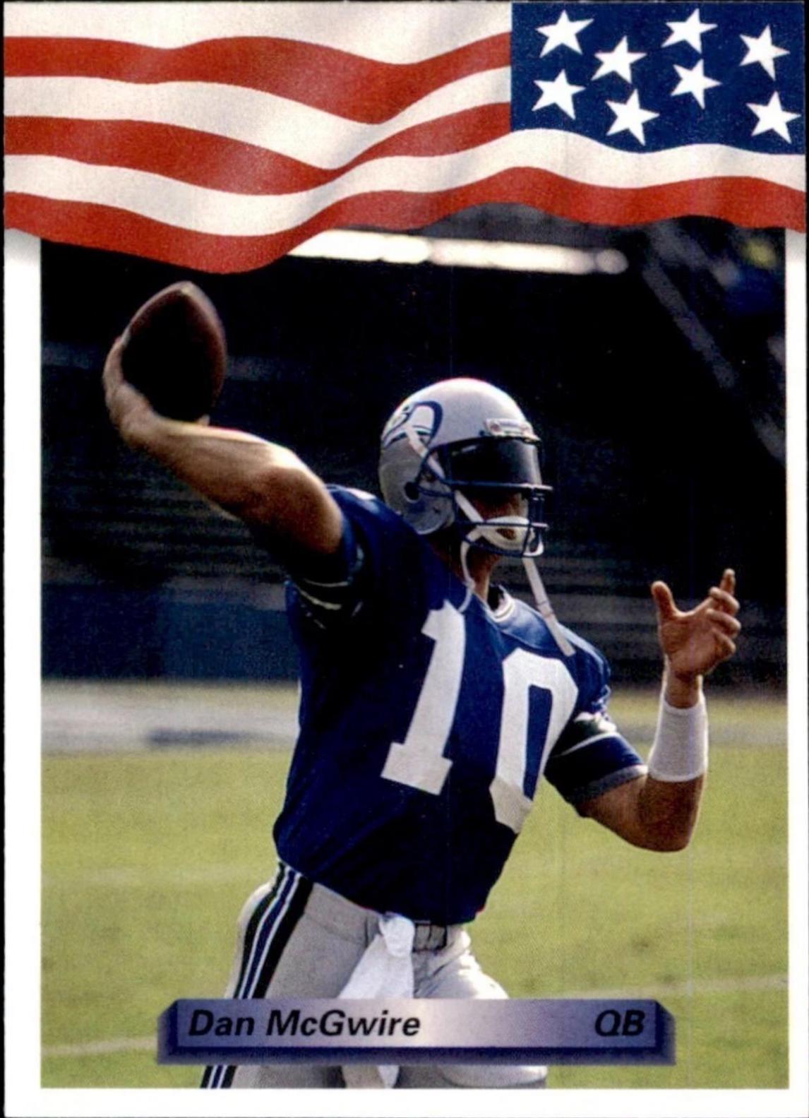 Dan McGwire #208 1992 All World Football