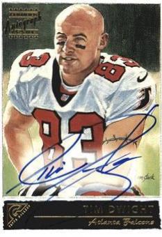 Tim Dwight #TD Football Cards 2001 Topps Gallery Autographs