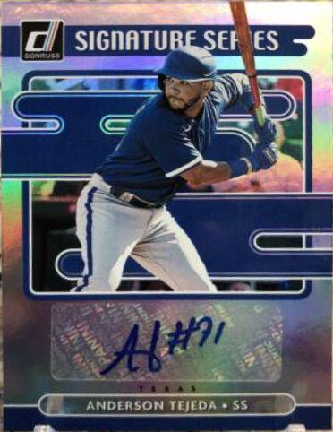 Anderson Tejeda #SS-AT Baseball Cards 2021 Panini Donruss Optic Signature Series