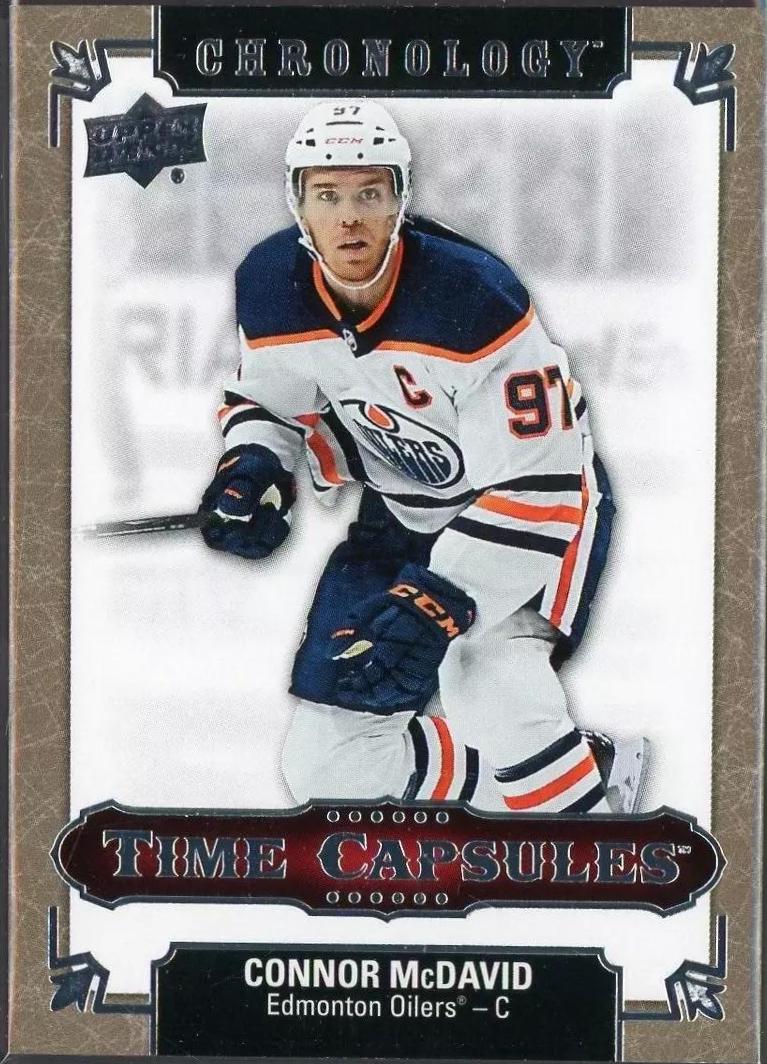 Connor McDavid #TC-74 Hockey Cards 2019 Upper Deck Chronology Time Capsule