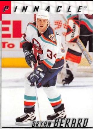 Brian Berard #18 Hockey Cards 1997 Pinnacle Be A Player