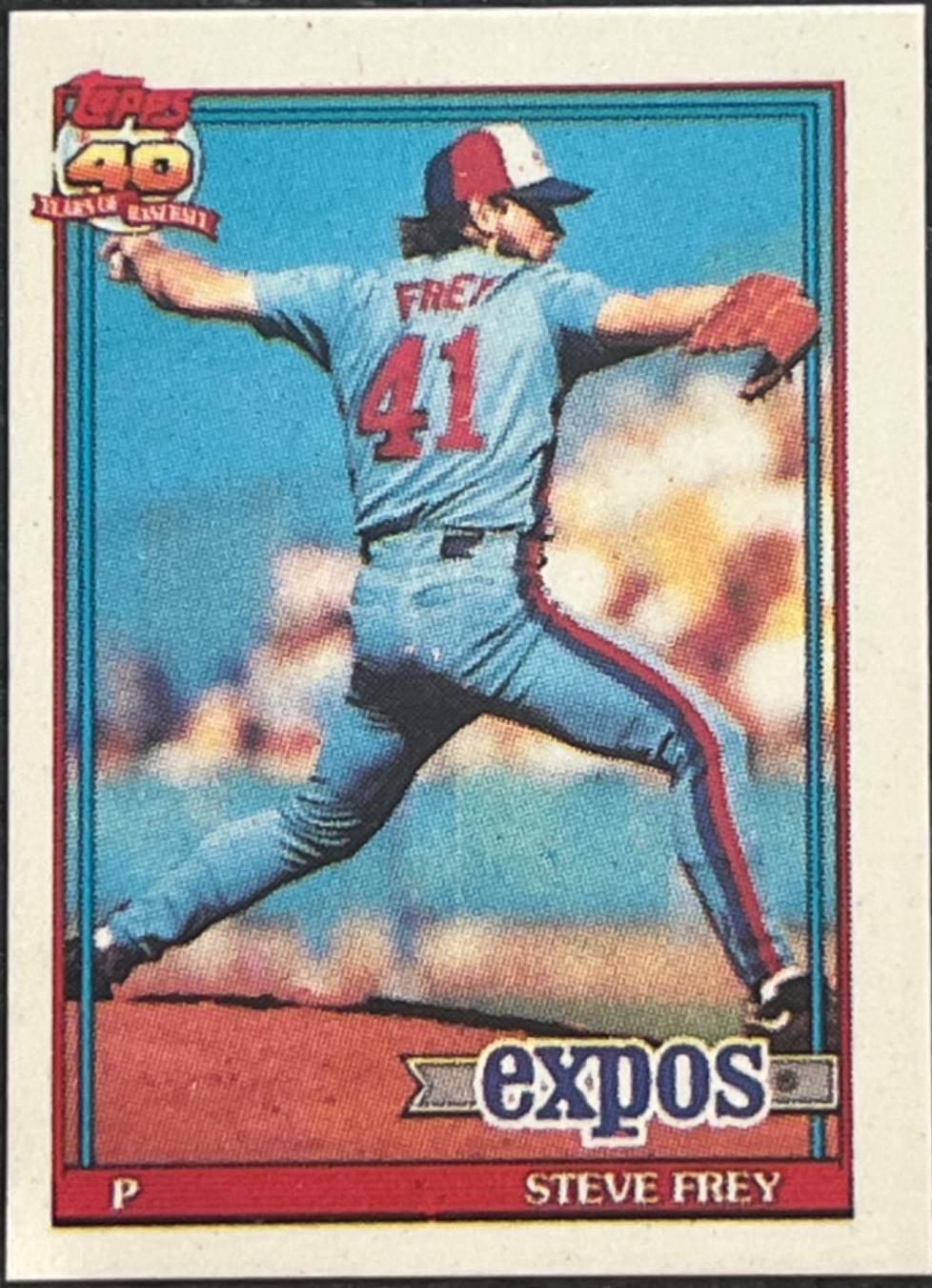 Steve Frey #462 Baseball Cards 1991 Topps Micro