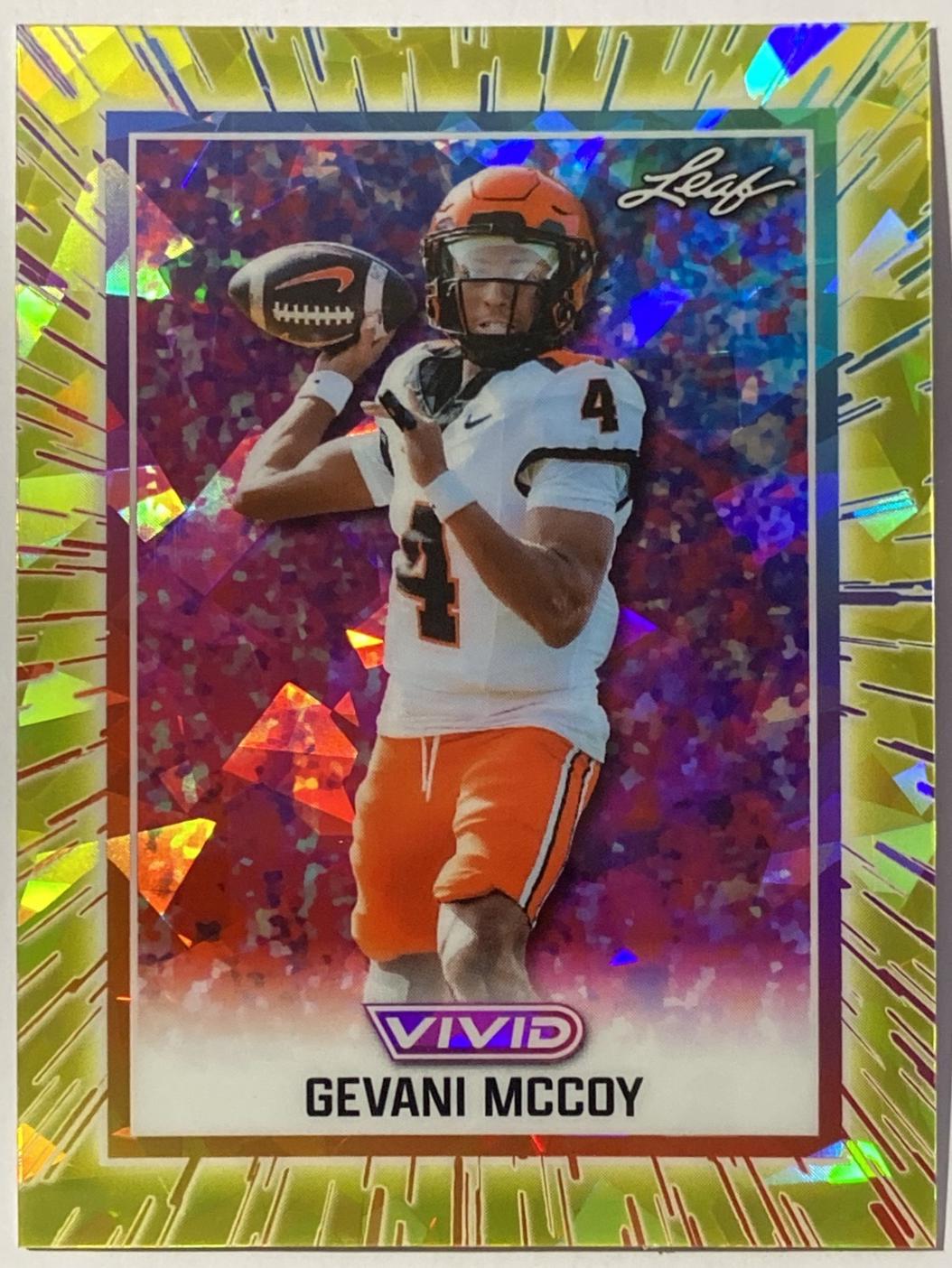 Gevani McCoy #72 2025 Leaf Vivid Football