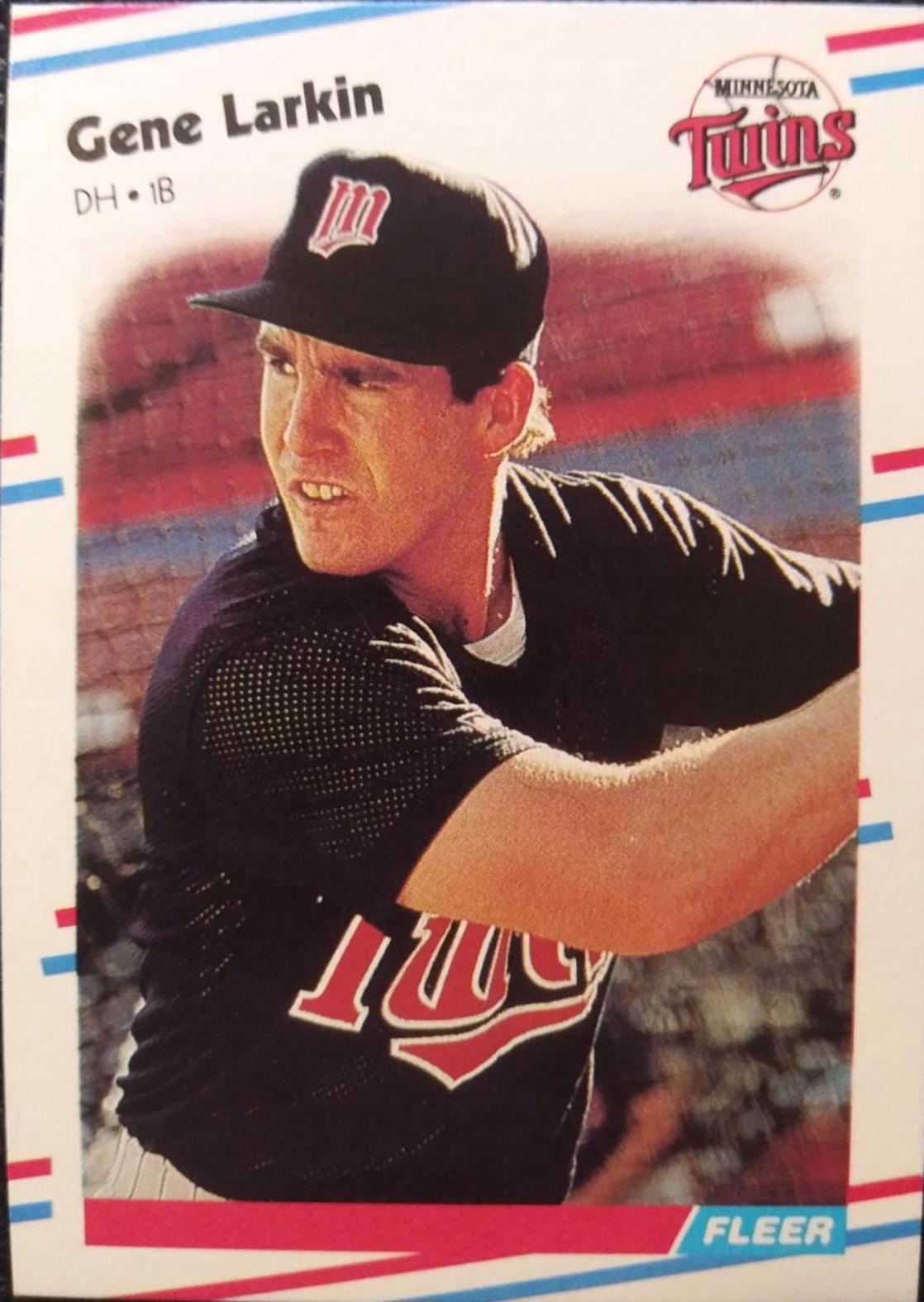 Gene Larkin #14 Baseball Cards 1988 Fleer