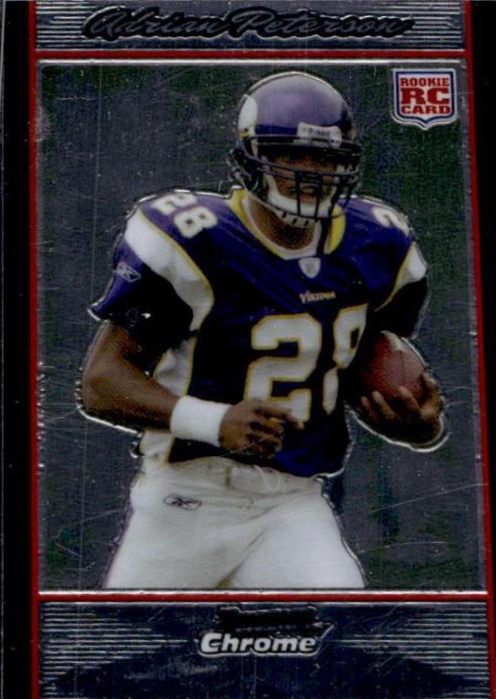Adrian Peterson #BC65 Football Cards 2007 Bowman Chrome