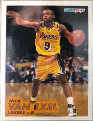 Nick Van Exel #316 Basketball Cards 1993 Fleer