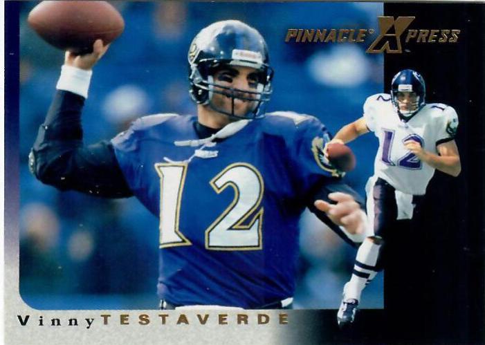 Vinny Testaverde Football Cards 1997 Pinnacle X Press