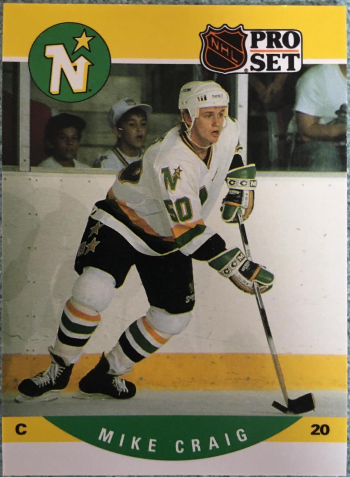 Mike Craig #613 Hockey Cards 1990 Pro Set