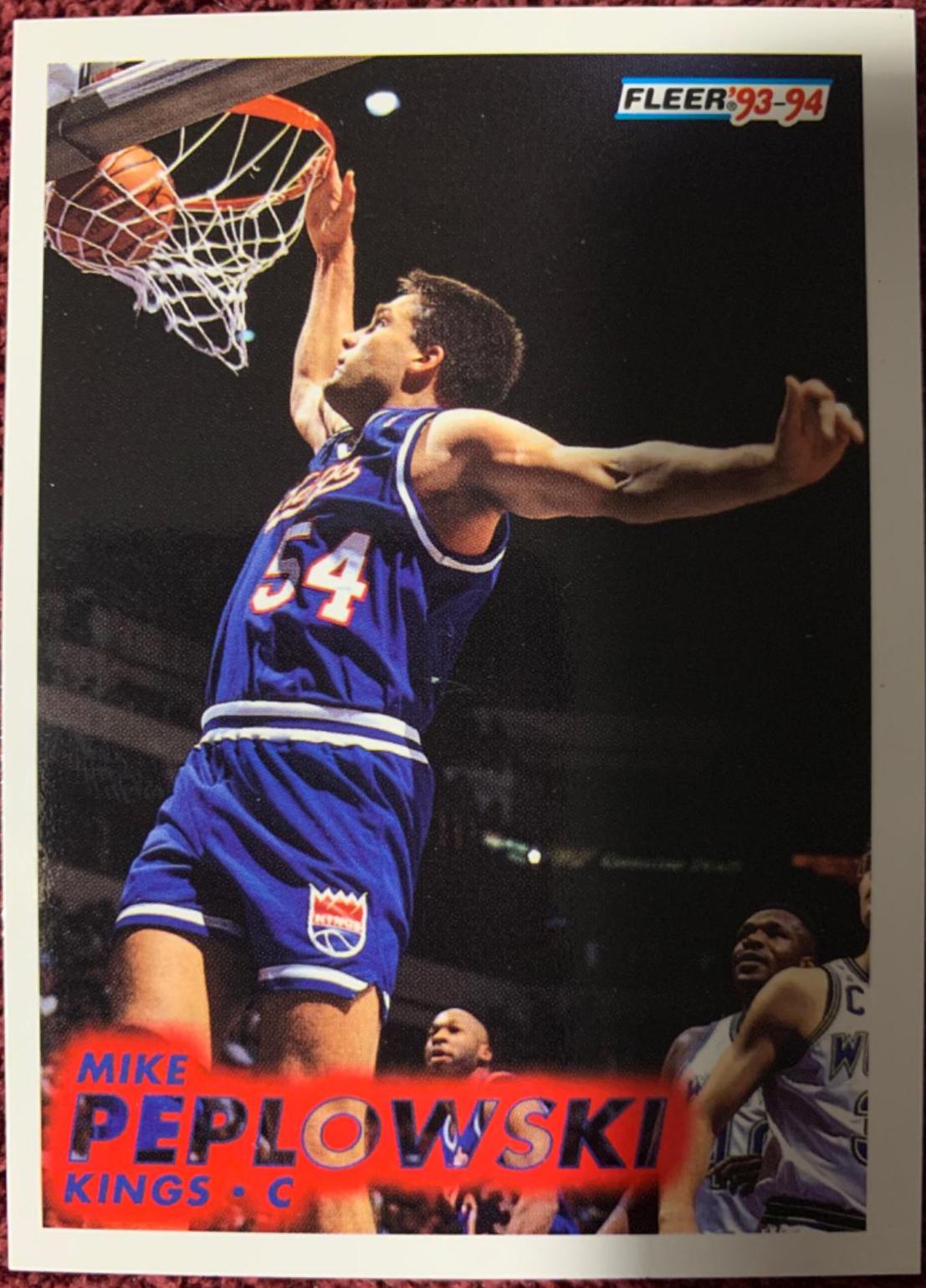 Mike Peplowski #374 Basketball Cards 1993 Fleer