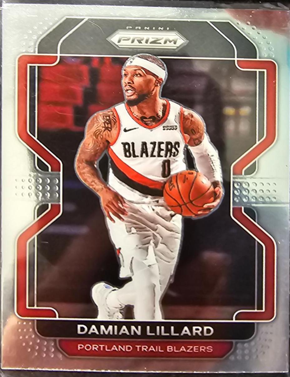 Damian Lillard #116 Basketball Cards 2021 Panini Prizm