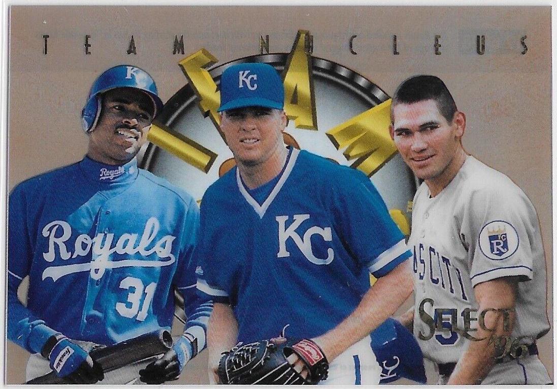 Johnny Damon, Kevin Appier, Michael Tucker #17 Baseball Cards 1996 Select Team Nucleus
