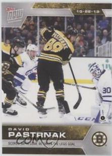David Pastrnak #27 Hockey Cards 2019 Topps Now NHL Stickers