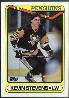 Kevin Stevens #360 Hockey Cards 1990 Topps Tiffany