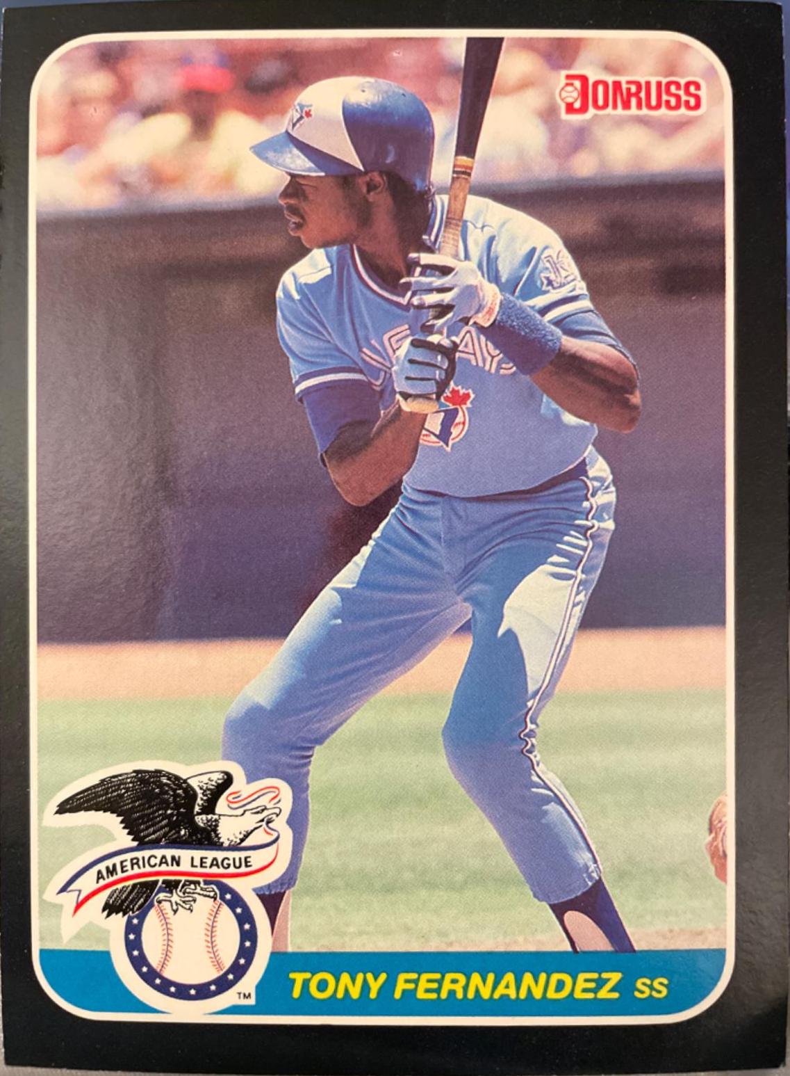 Tony Fernandez #35 Baseball Cards 1987 Donruss All Stars