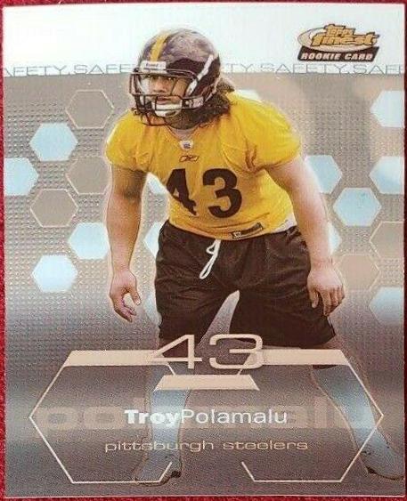Troy Polamalu #61 Football Cards 2003 Topps Finest