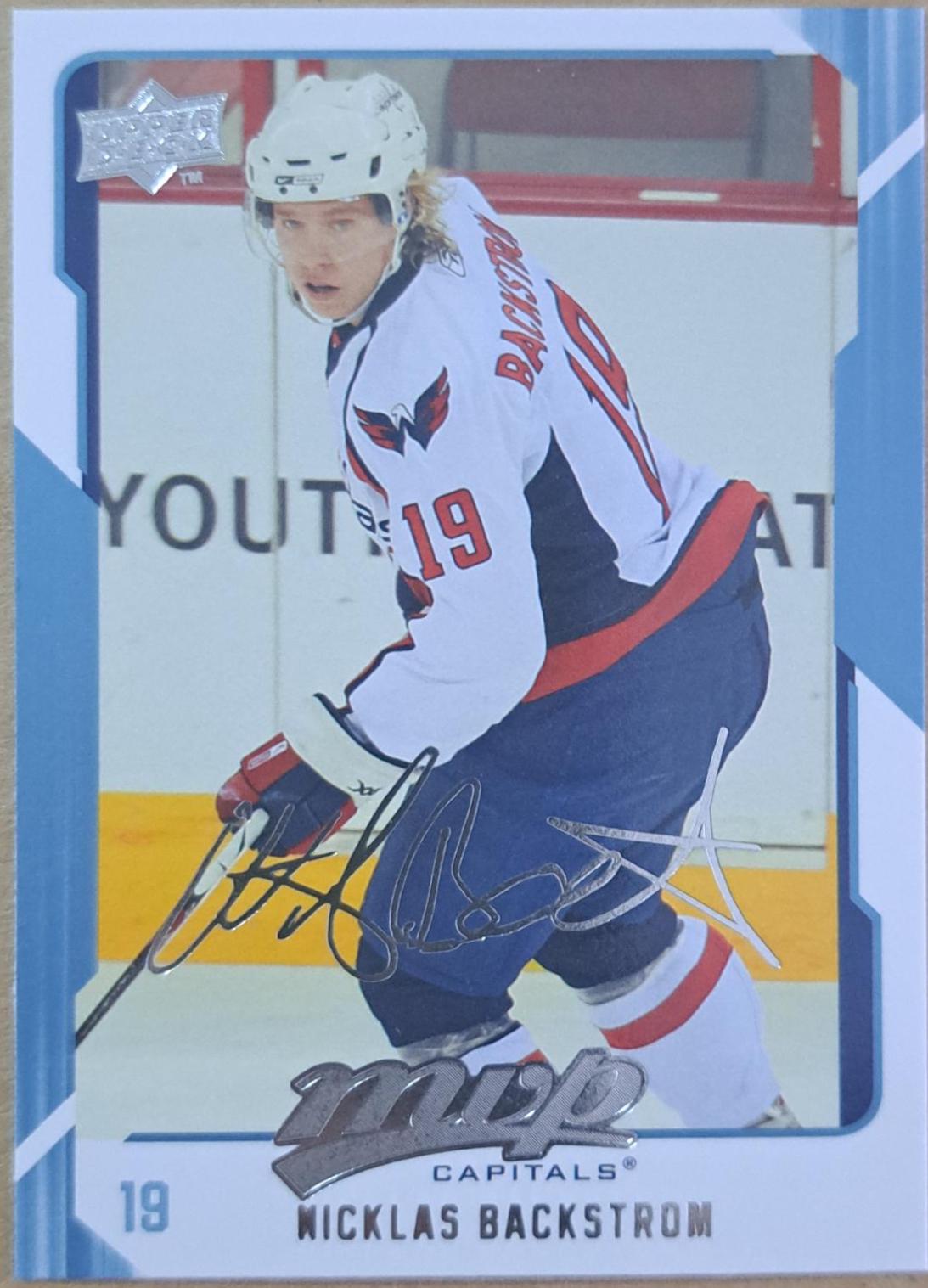 Nicklas Backstrom #292 2008 Upper Deck MVP Hockey