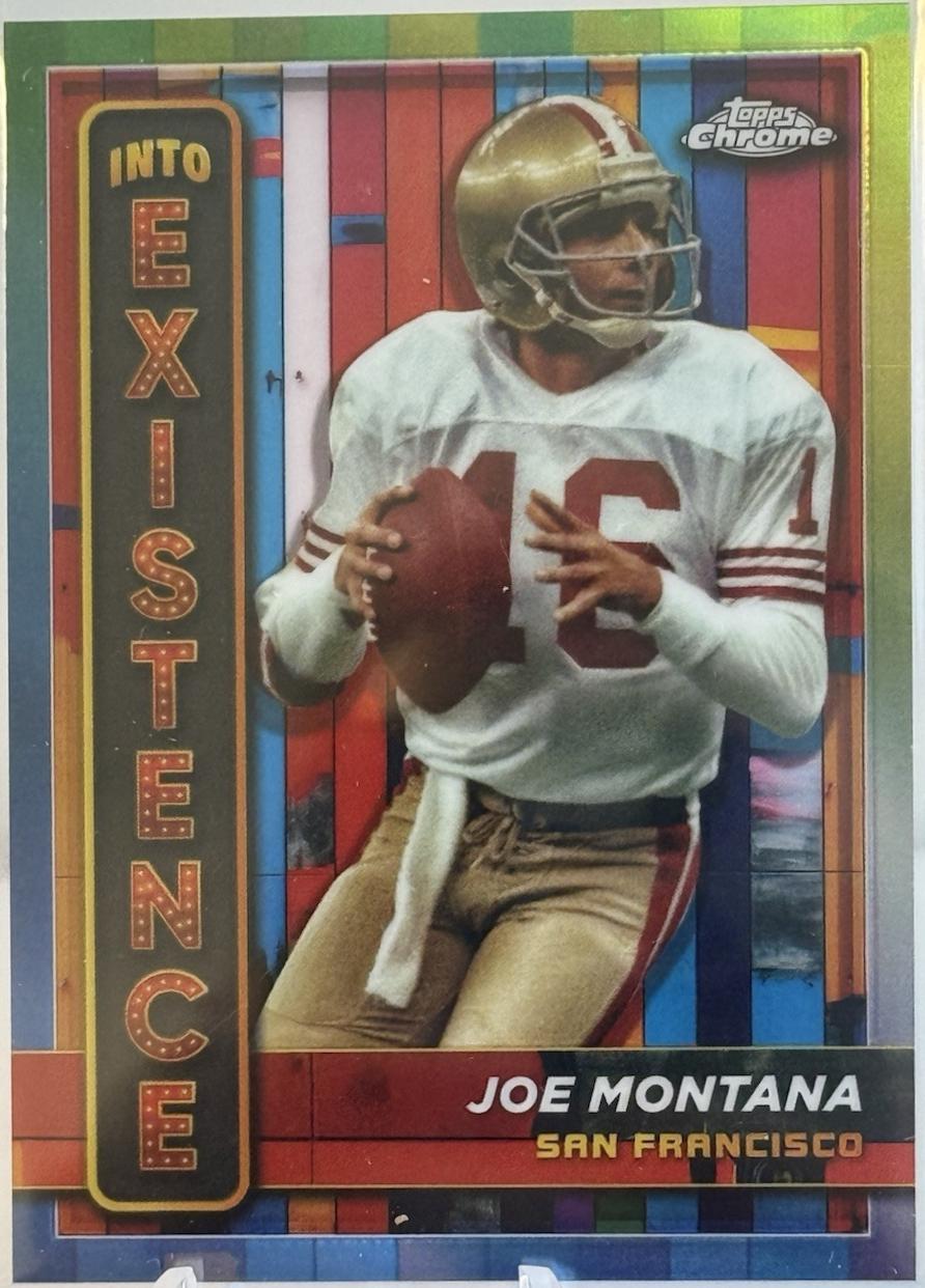 Joe Montana #IE-9 Football Cards 2024 Topps Chrome Into Existence