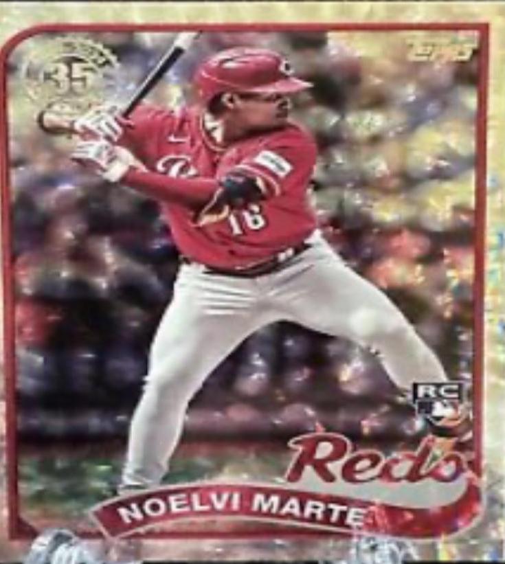 Noelvi Marte #89B2-3 Baseball Cards 2024 Topps 1989 Mega Box Foilboard