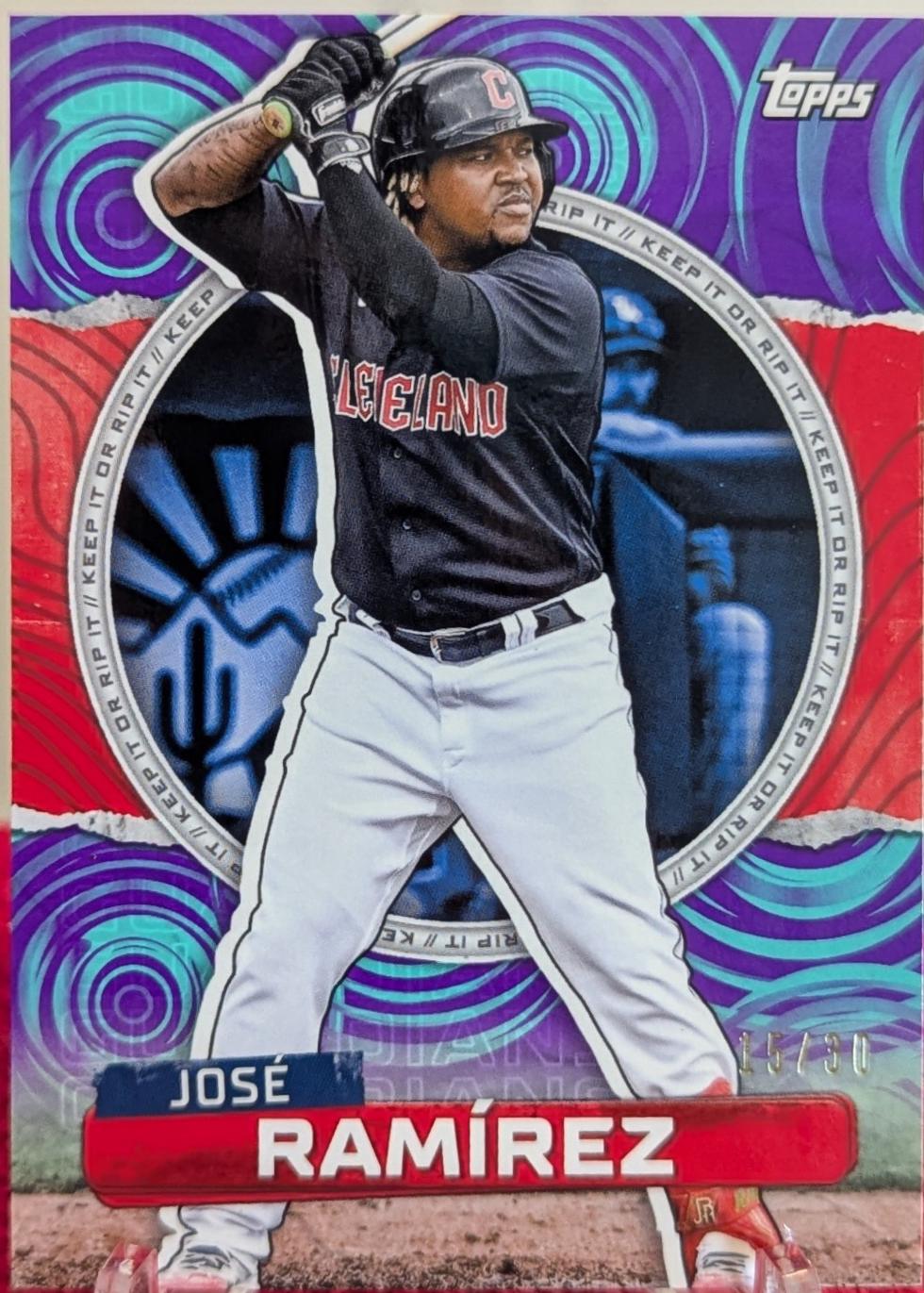 Jose Ramirez [Aqua Purple Ripples] #67